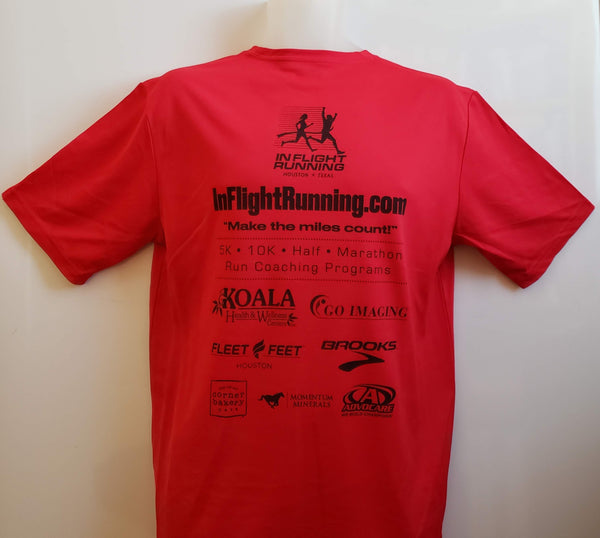 2018-19 In Flight Running - Men's Dry Fit T - Medal Time - Red