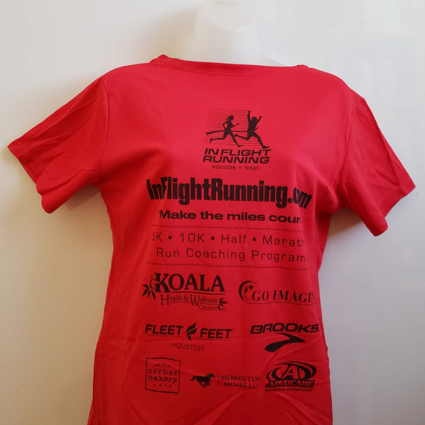 2018-19 In Flight Running - Women's Dry Fit T - Medal Time - Red