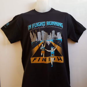 In Flight Running - Unisex 50/50 T - Black