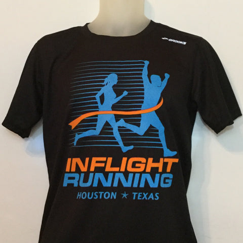 2016-17 In Flight Running - Men's T - Dry Fit - New Logo Black