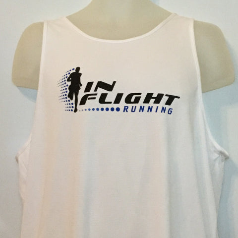 2004-05 In Flight Running - Men's Tank - Dry Fit - White